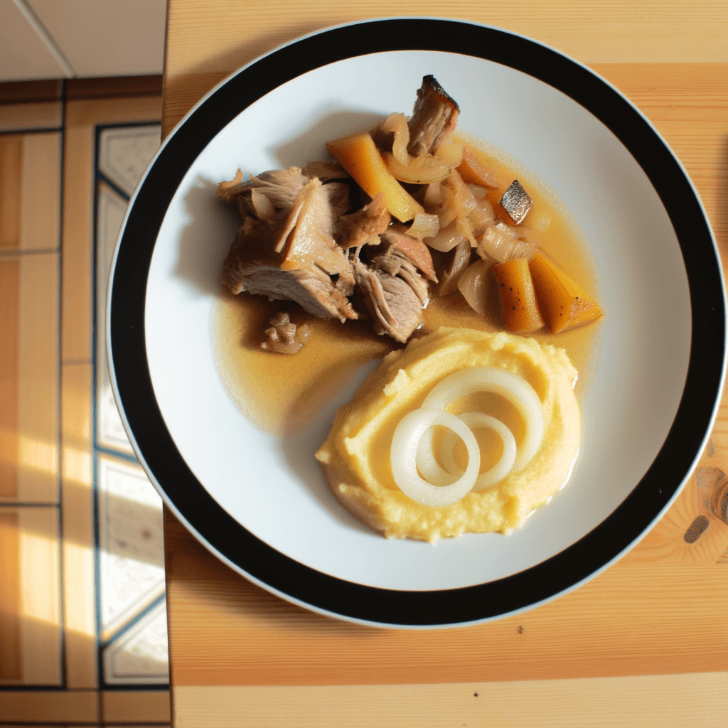 Vepřové dušené v jablečném cideru