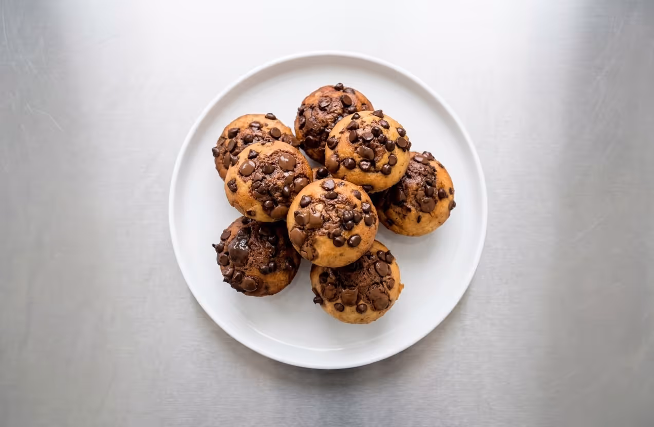 Banánové muffiny s čokoládou a proteinem