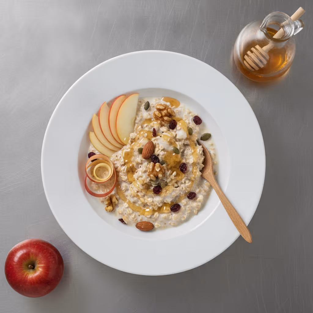 Bircher müsli s jablkem a medem
