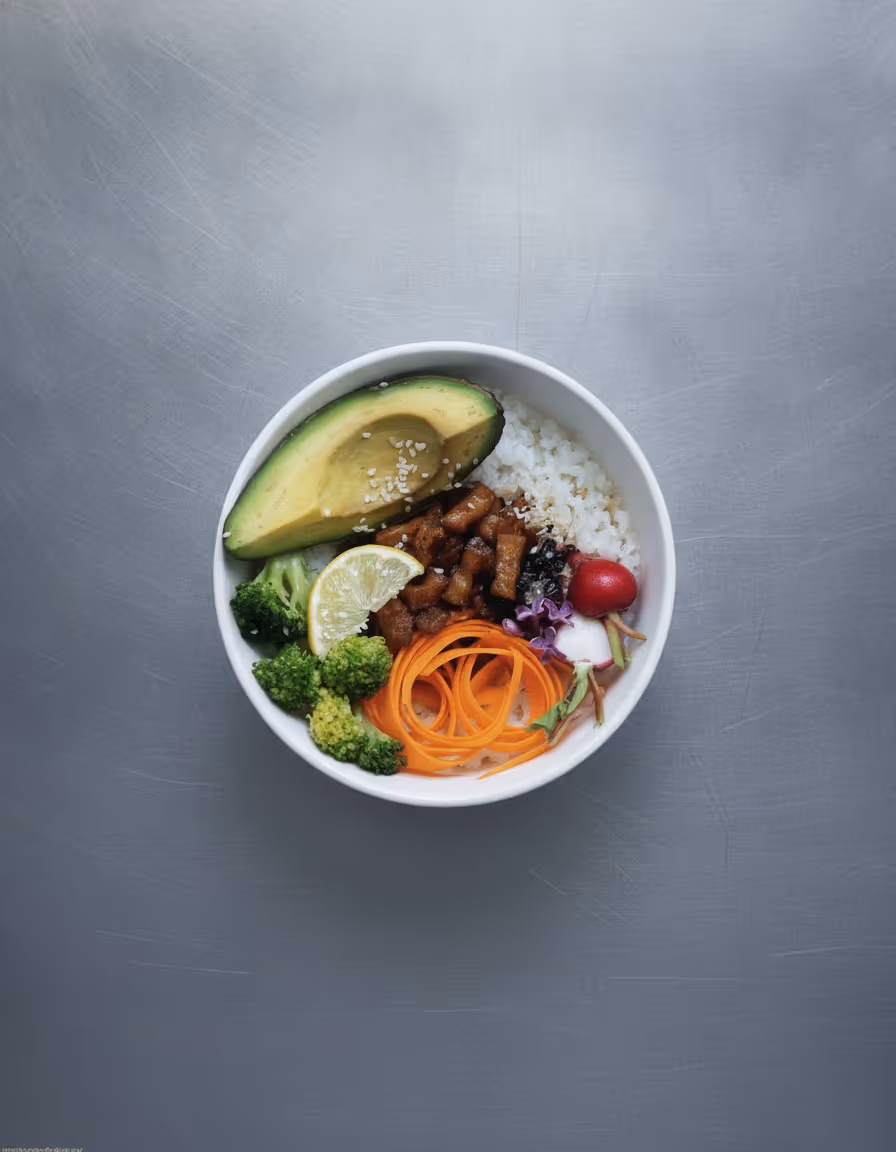 Sushi bowl s tofu