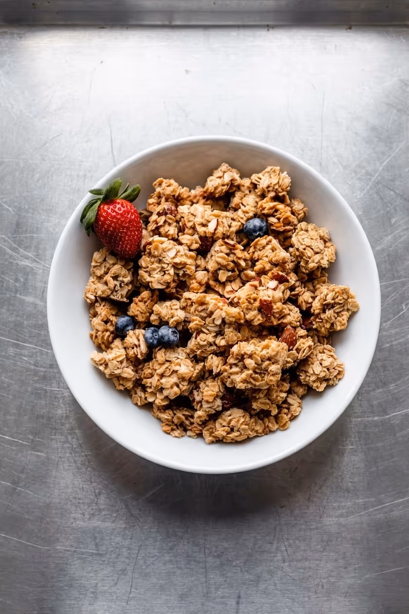 Granola s jogurtem a ovocem