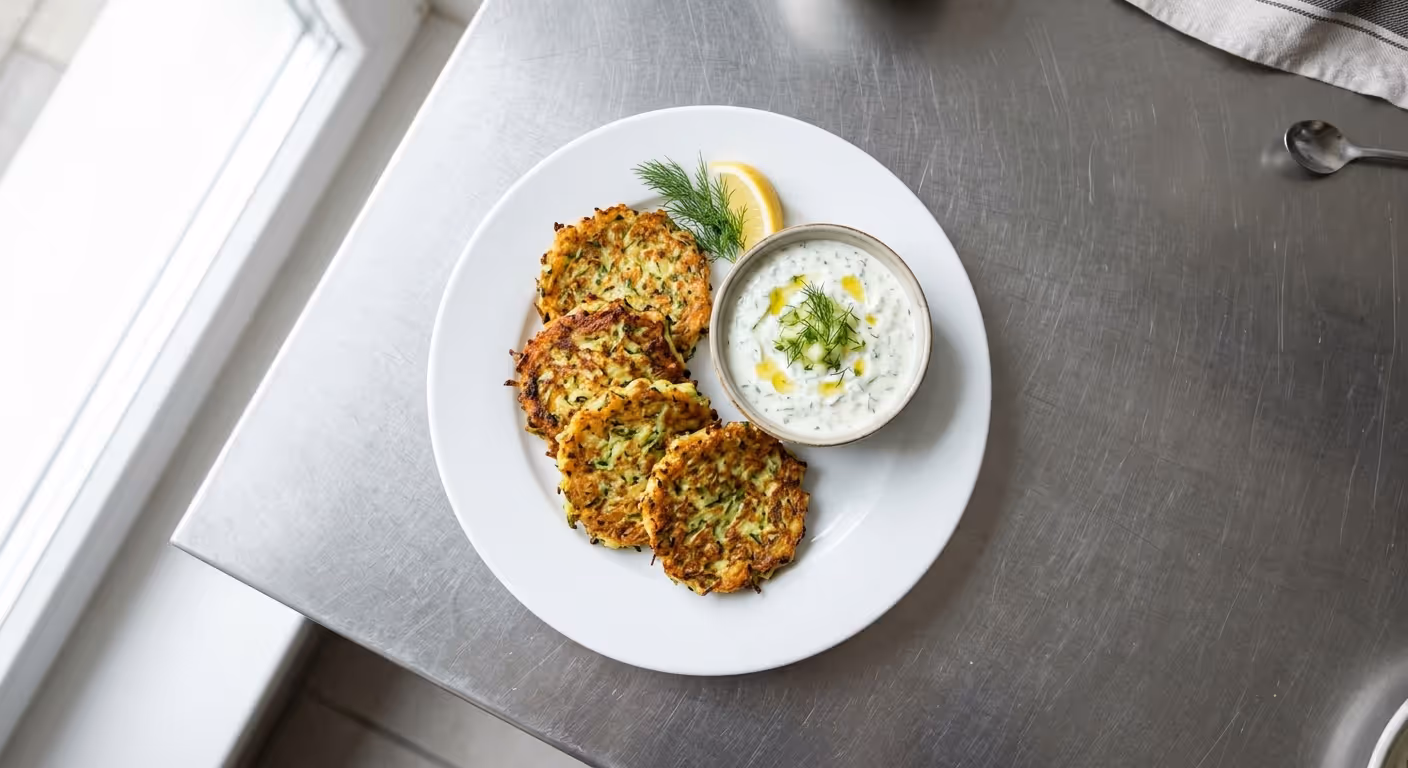 Cuketové placky s tzatziki
