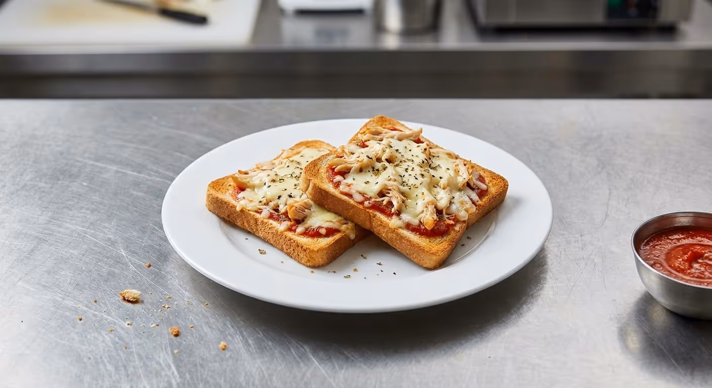 Pizza tousty s kuřecím masem