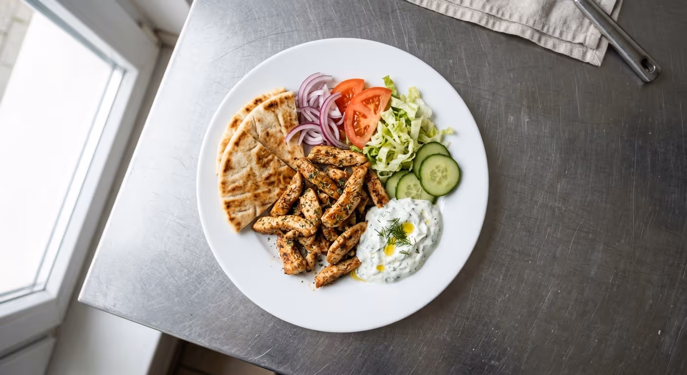 Kuřecí gyros z nudliček