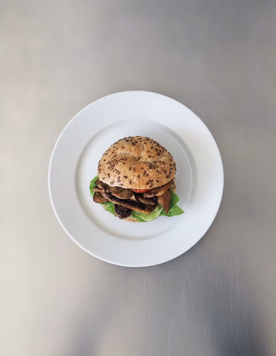 Hlívový gyros burger