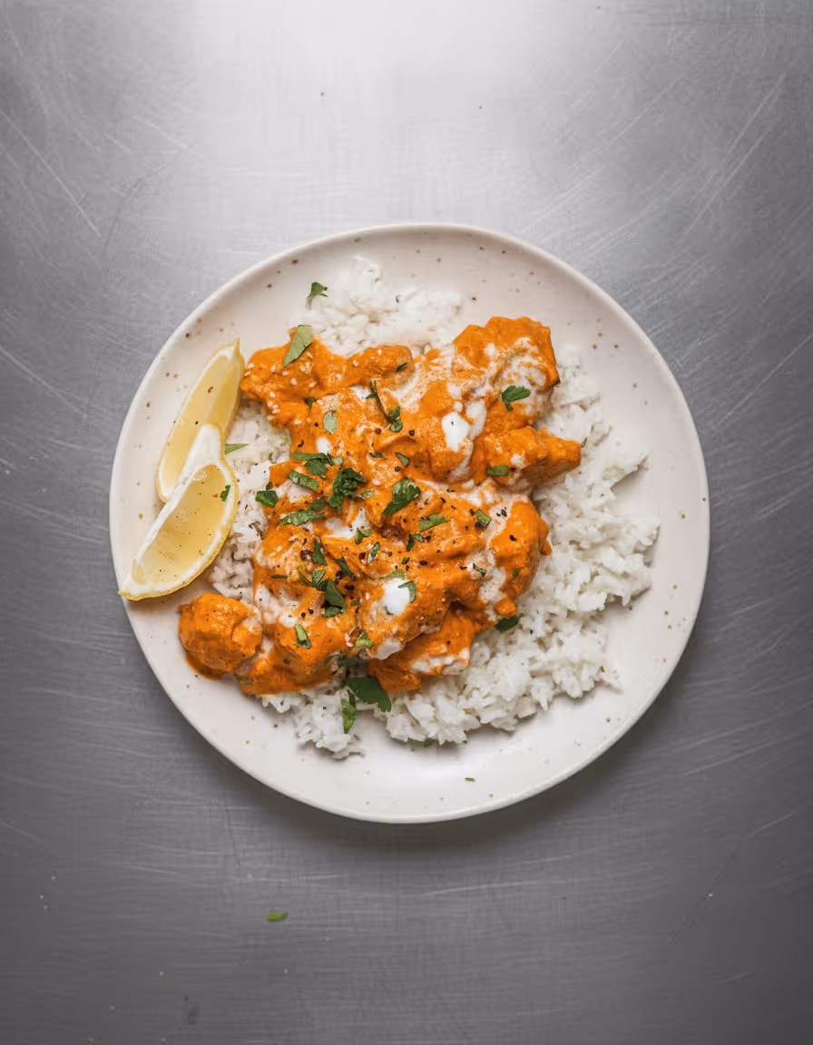 Tofu tikka masala (vegan)