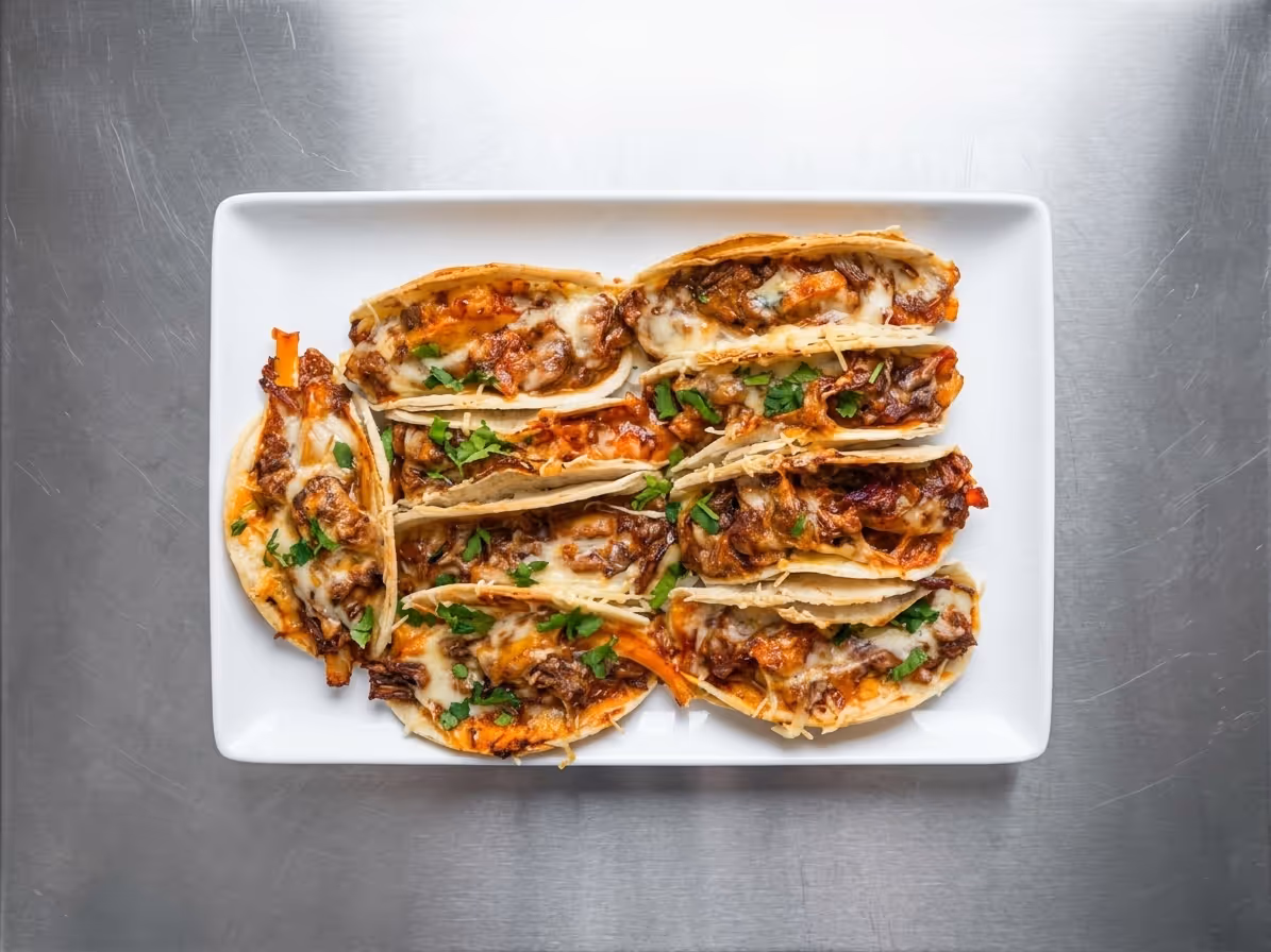 Zapečené hovězí tacos s guacamole
