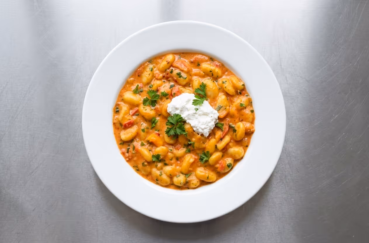 Gnocchi s dýní hokkaidó z jedné pánve