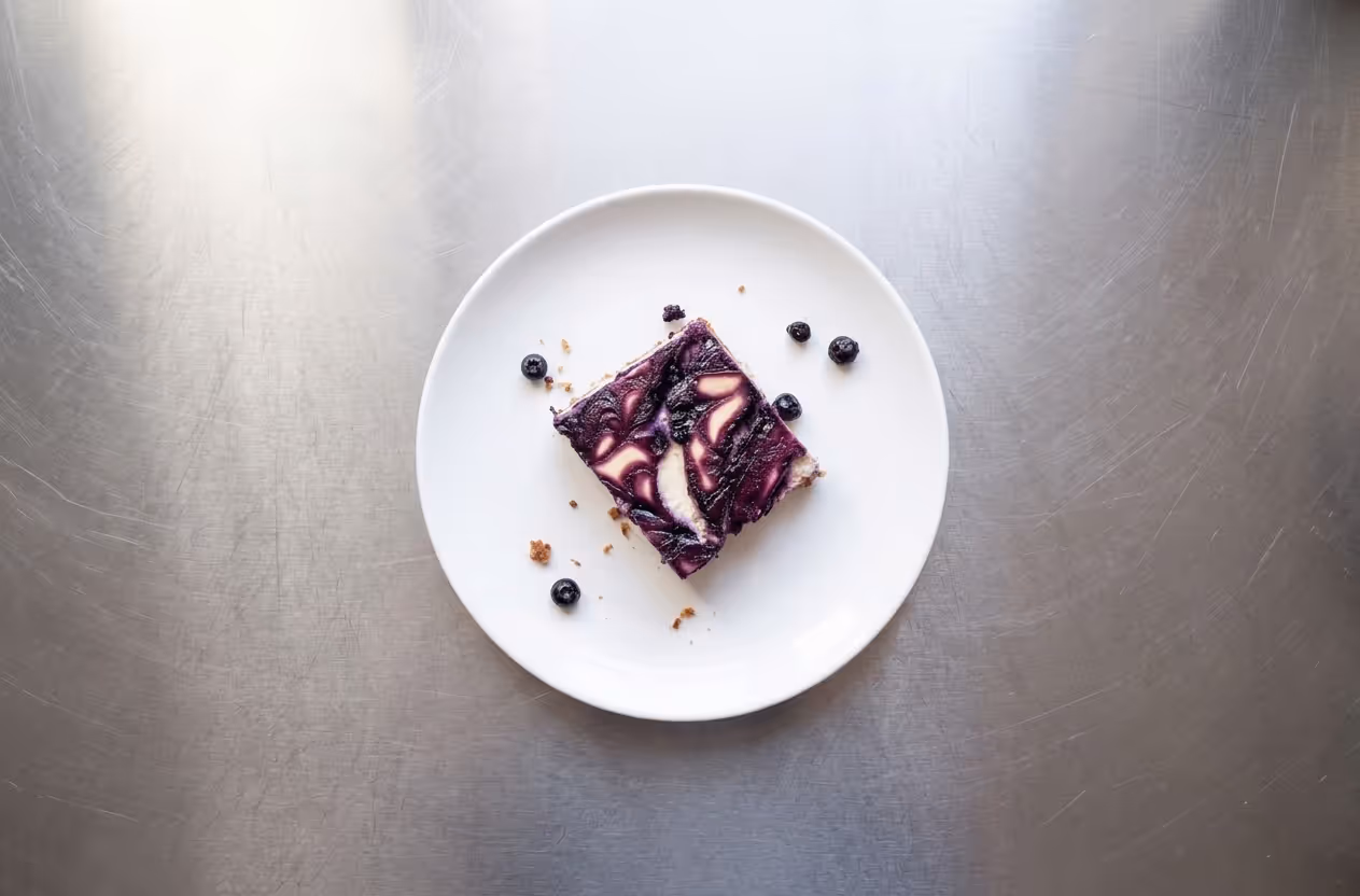 Borůvkový cheesecake na plech