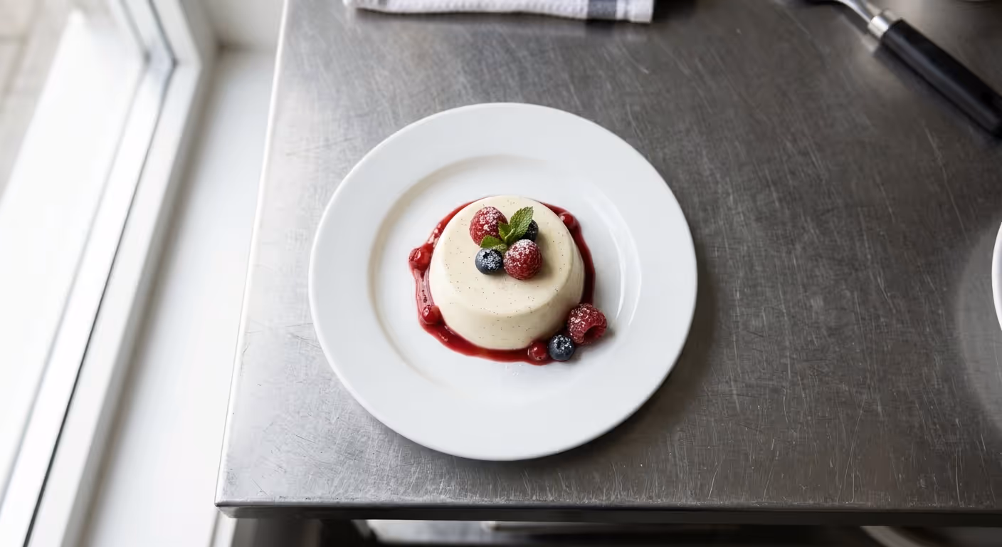 Panna cotta s vanilkou