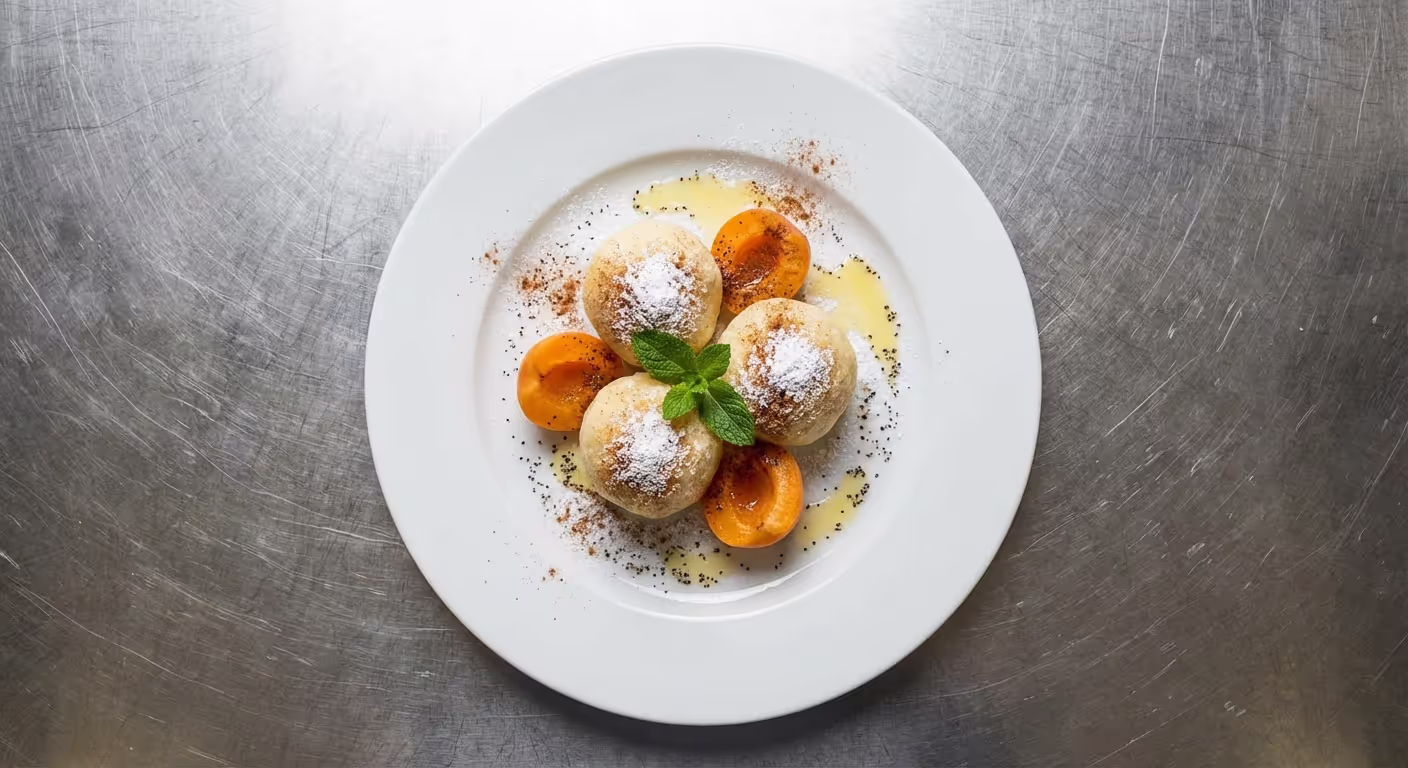 Tvarohové knedlíky s meruňkami